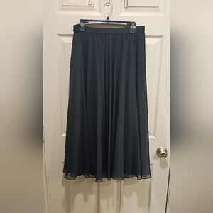 Elegant Adrianna Papell Black Evening Essentials Maxi Skirt Vintage EUC Lined
